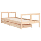 vidaXL Kinderbett mit Schubladen 80x200 cm Massivholz Kiefer