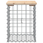 vidaXL Gartenbank aus Gabionen 33x31x42 cm Massivholz Kiefer