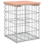 vidaXL Gartenbank aus Gabionen 33x31x42 cm Massivholz Douglasie