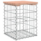 vidaXL Gartenbank aus Gabionen 33x31x42 cm Massivholz Douglasie