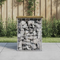 vidaXL Gartenbank aus Gabionen 33x31x42 cm Kiefernholz Imprägniert