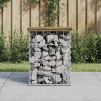 vidaXL Gartenbank aus Gabionen 33x31x42 cm Kiefernholz Imprägniert