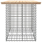 vidaXL Gartentisch aus Gabionen 100x70x72 cm Massivholz Kiefer