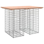 vidaXL Gartentisch aus Gabionen 100x70x72 cm Massivholz Douglasie
