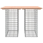vidaXL Gartentisch aus Gabionen 100x70x72 cm Massivholz Douglasie