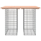 vidaXL Gartentisch aus Gabionen 100x70x72 cm Massivholz Douglasie