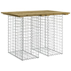 vidaXL Gartentisch aus Gabionen 100x70x72 cm Kiefernholz Imprägniert