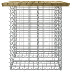 vidaXL Gartentisch aus Gabionen 100x70x72 cm Kiefernholz Imprägniert