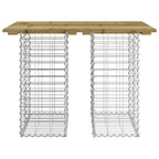 vidaXL Gartentisch aus Gabionen 100x70x72 cm Kiefernholz Imprägniert