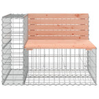 vidaXL Gartenbank aus Gabionen 184x71x65,5 cm Massivholz Douglasie