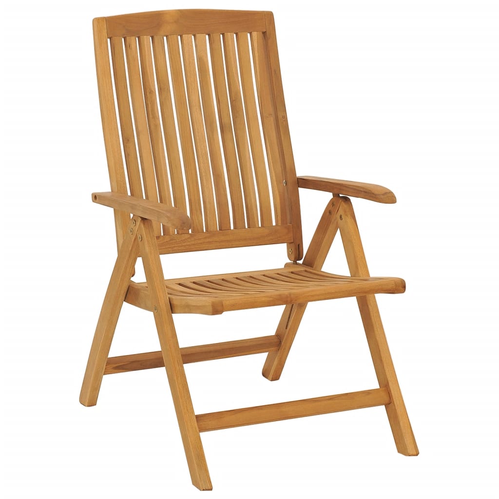 vidaXL Gartenstühle mit Kissen 2 Stk. Massivholz Teak