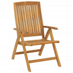 vidaXL Gartenstühle mit Kissen 2 Stk. Massivholz Teak