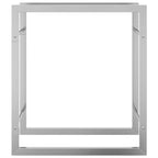 vidaXL Brennholzregal 50x28x56 cm Edelstahl