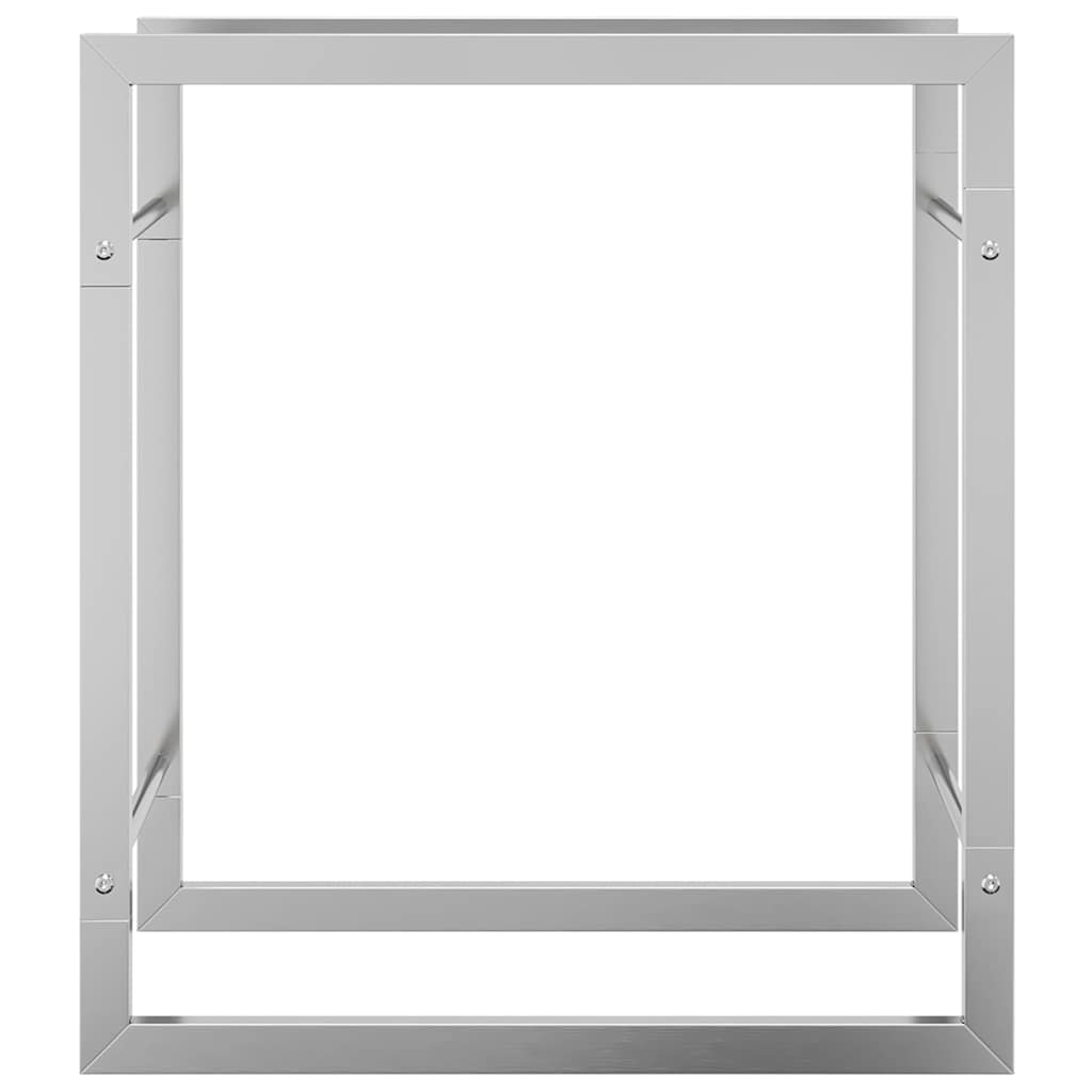 vidaXL Brennholzregal 50x28x56 cm Edelstahl
