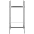 vidaXL Brennholzregal 50x28x56 cm Edelstahl
