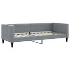 vidaXL Tagesbett Ausziehbar mit Schubladen Hellgrau 80x200 cm Stoff