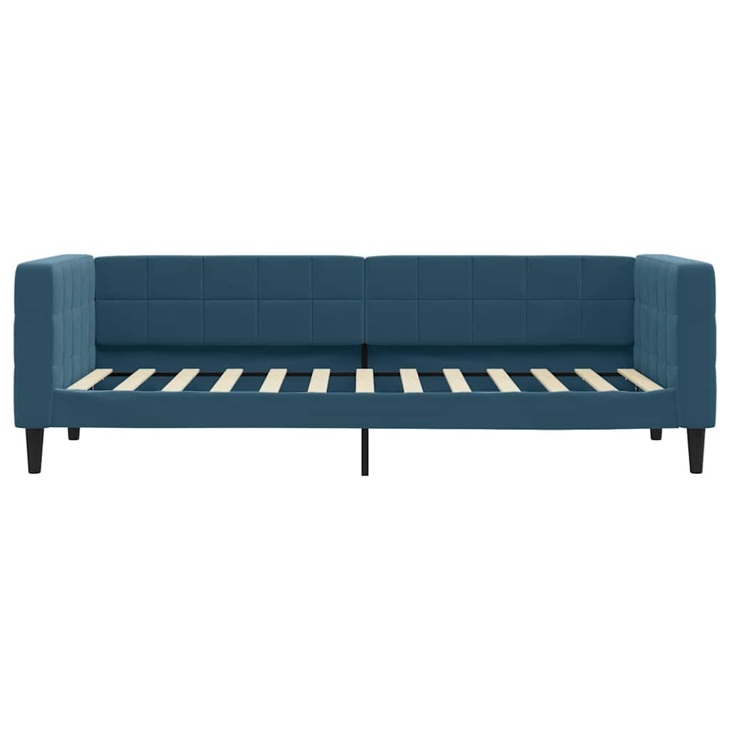 vidaXL Tagesbett Ausziehbar mit Schubladen Blau 80x200 cm Samt