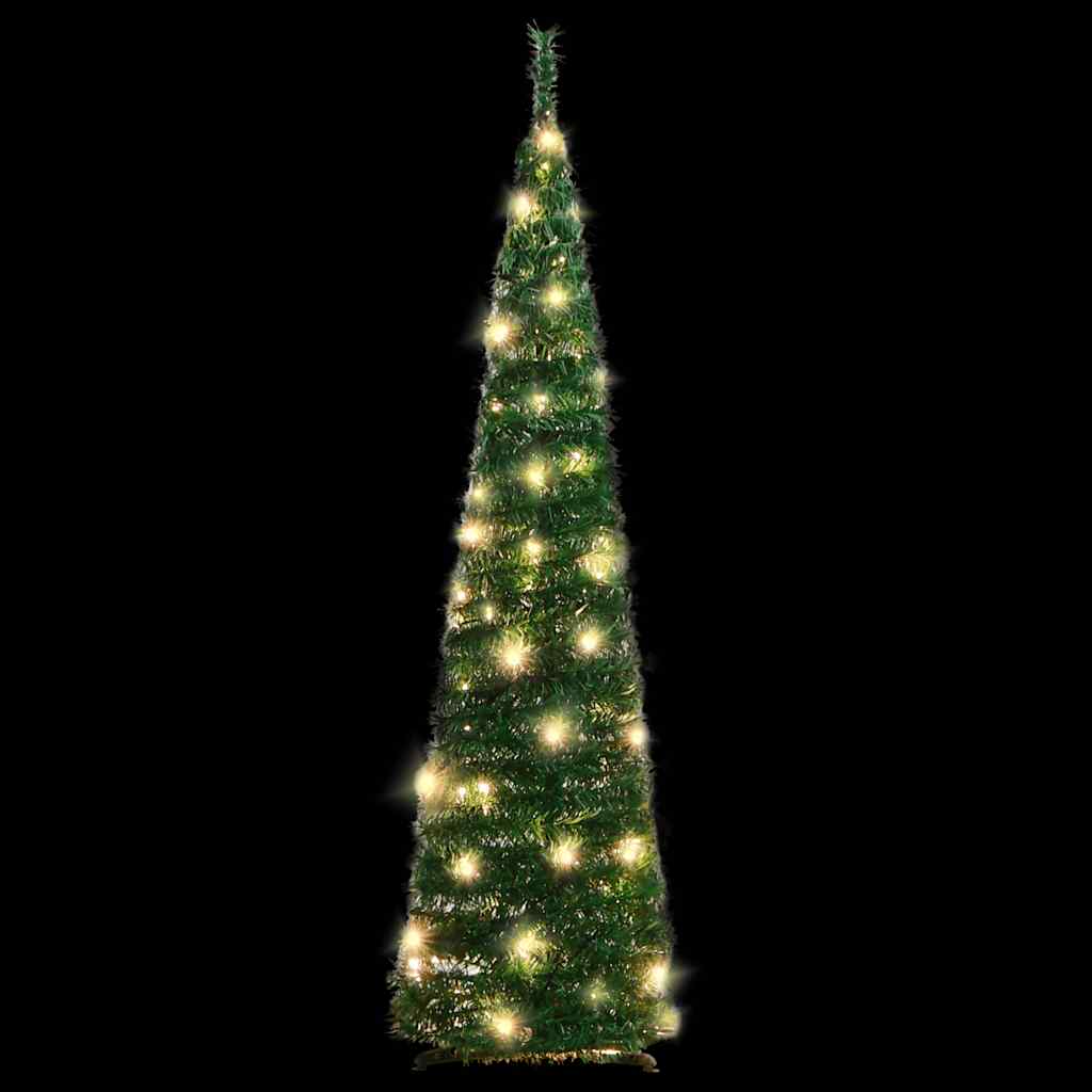 vidaXL Pop-Up-Weihnachtsbaum Künstlich 50 LEDs Grün 120 cm