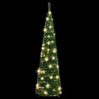 vidaXL Pop-Up-Weihnachtsbaum Künstlich 50 LEDs Grün 120 cm