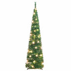 vidaXL Pop-Up-Weihnachtsbaum Künstlich 50 LEDs Grün 120 cm