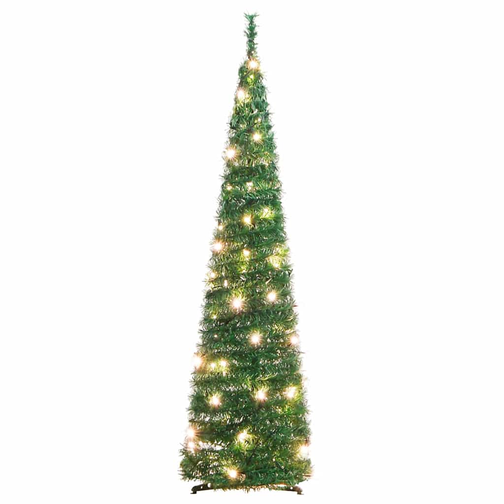 vidaXL Pop-Up-Weihnachtsbaum Künstlich 50 LEDs Grün 120 cm