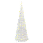 vidaXL Pop-Up-Weihnachtsbaum Künstlich 100 LEDs Weiß 150 cm