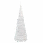 vidaXL Pop-Up-Weihnachtsbaum Künstlich 100 LEDs Weiß 150 cm