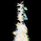 vidaXL Pop-Up-Weihnachtsbaum Künstlich 200 LEDs Weiß 210 cm