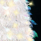 vidaXL Pop-Up-Weihnachtsbaum Künstlich 200 LEDs Weiß 210 cm