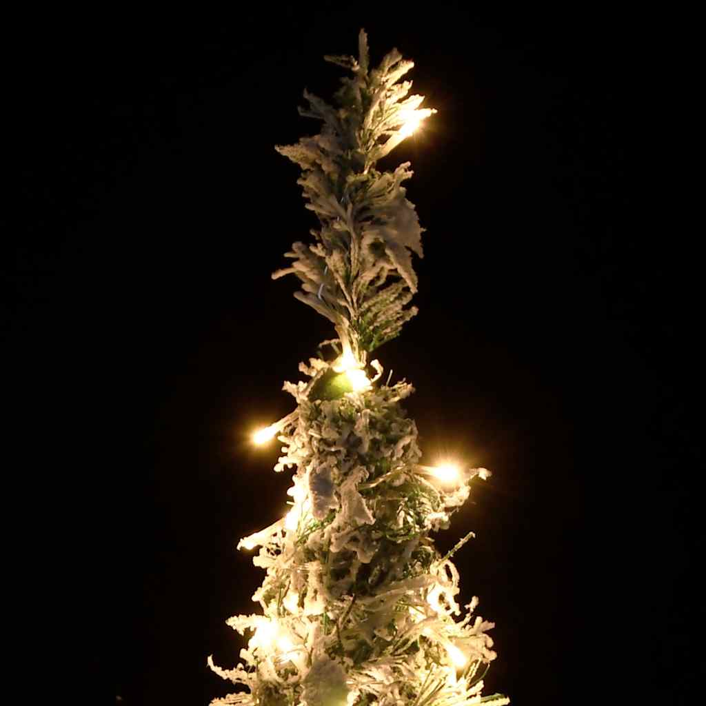 vidaXL Pop-Up-Weihnachtsbaum Künstlich Beschneit 50 LEDs 120 cm