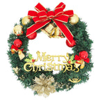vidaXL Weihnachtskranz mit 15 LEDs Grün 30 cm