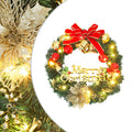 vidaXL Weihnachtskranz mit 35 LEDs Grün 60 cm
