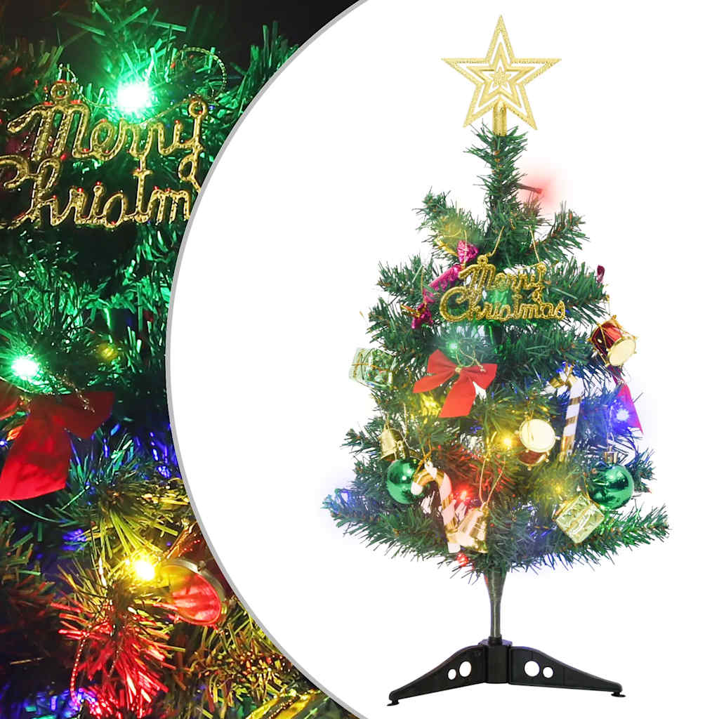 vidaXL Künstlicher Mini-Weihnachtsbaum mit Beleuchtung 20 LEDs 45 cm