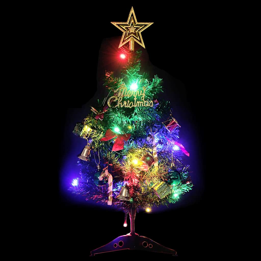 vidaXL Künstlicher Mini-Weihnachtsbaum mit Beleuchtung 20 LEDs 45 cm