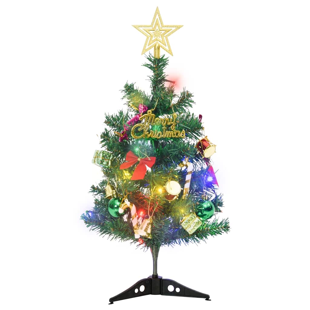 vidaXL Künstlicher Mini-Weihnachtsbaum mit Beleuchtung 20 LEDs 45 cm