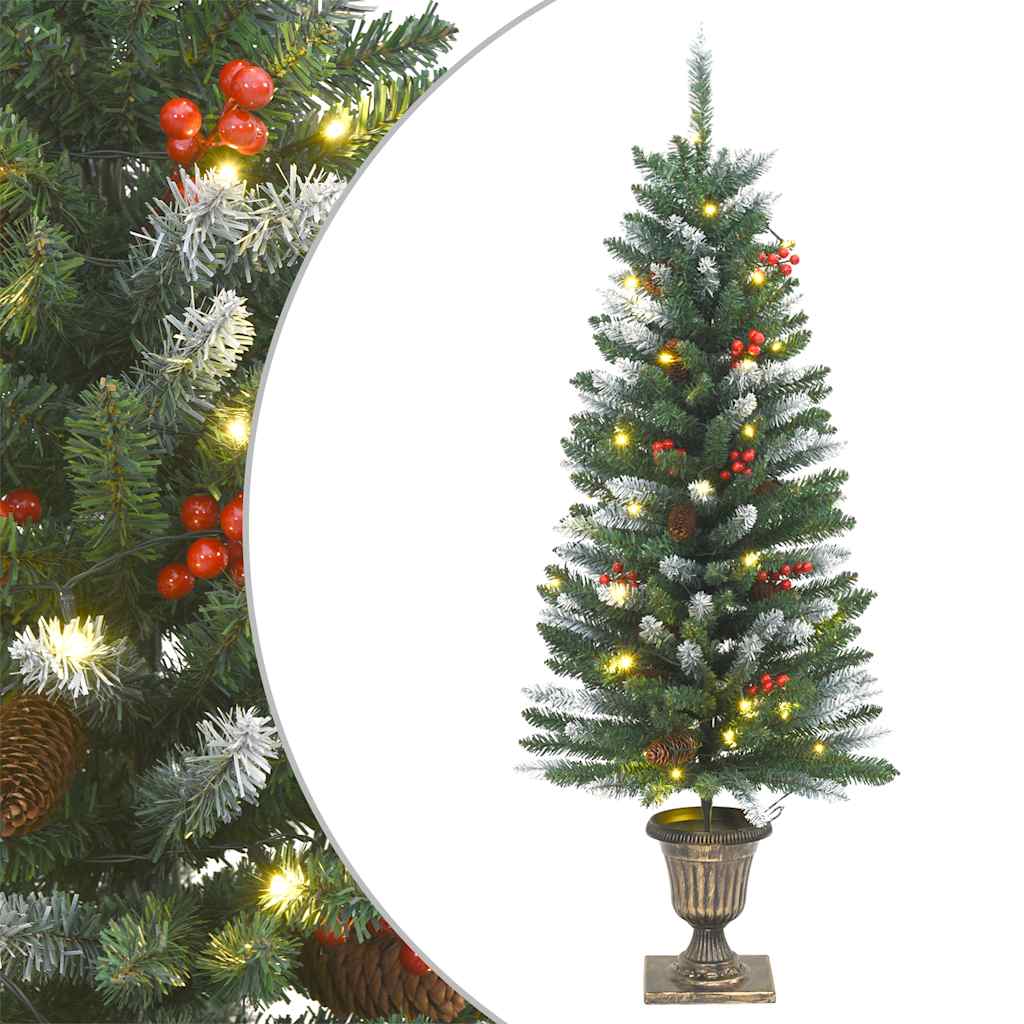 vidaXL 4-tlg. Türschmuck-Set für Weihnachten PVC