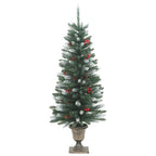 vidaXL 4-tlg. Türschmuck-Set für Weihnachten PVC