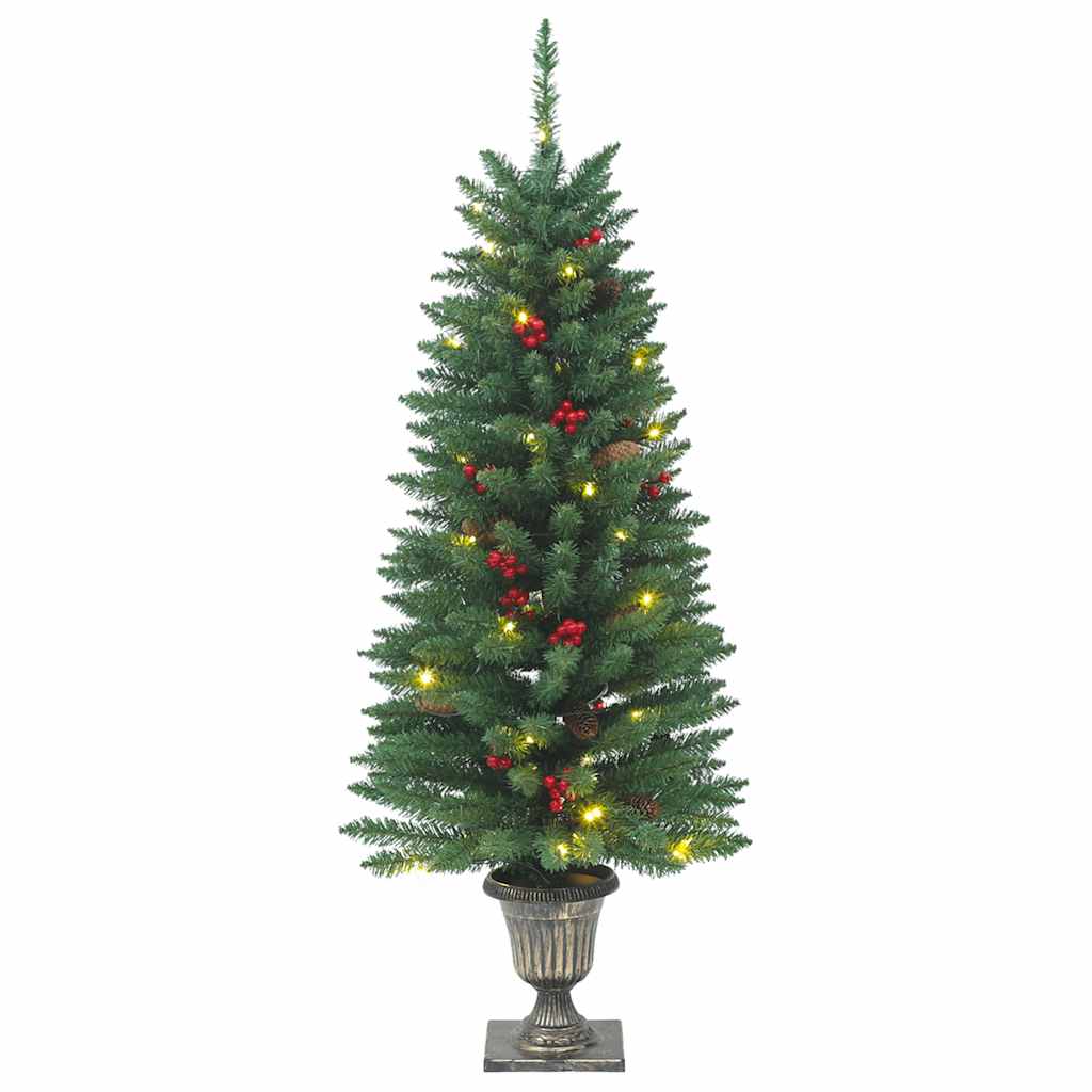 vidaXL Künstliche Weihnachtsbäume 2 Stk. 100 LEDs Grün 120 cm