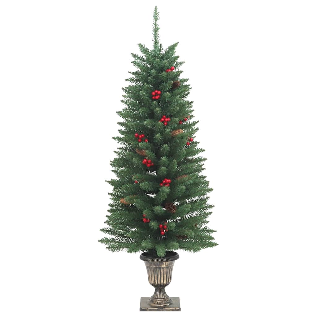 vidaXL Künstliche Weihnachtsbäume 2 Stk. 100 LEDs Grün 120 cm