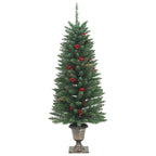 vidaXL Künstliche Weihnachtsbäume 2 Stk. 100 LEDs Grün 120 cm