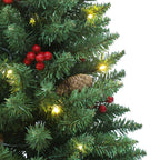 vidaXL Künstliche Weihnachtsbäume 2 Stk. 100 LEDs Grün 120 cm