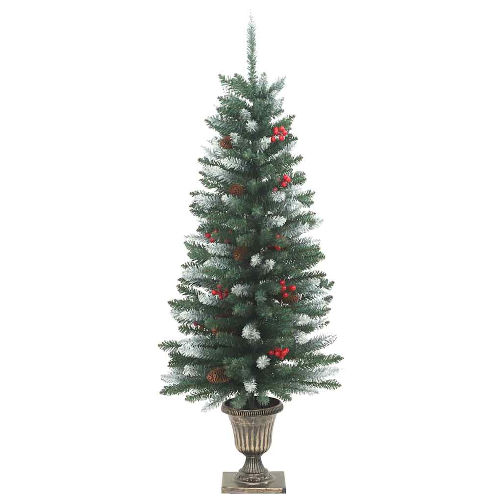 vidaXL Künstliche Weihnachtsbäume 2 Stk. 100 LEDs Grün und Weiß 120 cm
