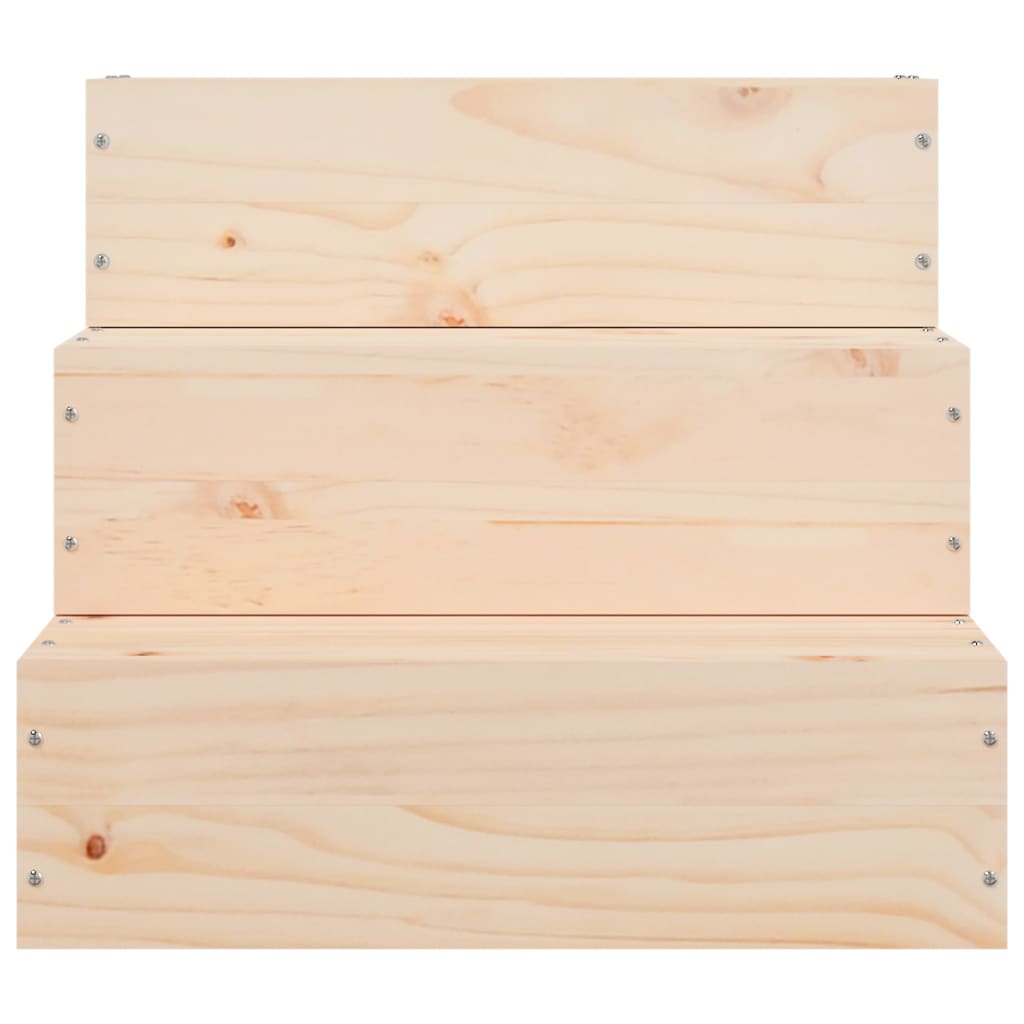 vidaXL Haustiertreppe 40x37,5x35 cm Massivholz Kiefer