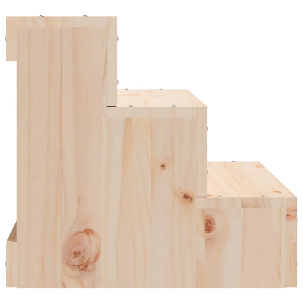 vidaXL Haustiertreppe 40x37,5x35 cm Massivholz Kiefer