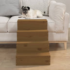 vidaXL Haustiertreppe Honigbraun 40x49x47 cm Massivholz Kiefer
