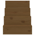 vidaXL Haustiertreppe Honigbraun 40x49x47 cm Massivholz Kiefer