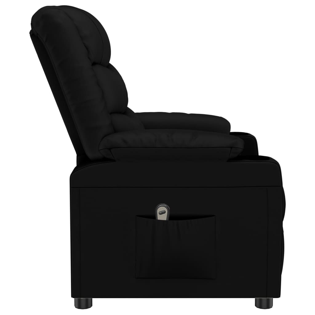 vidaXL Relaxsessel Elektrisch Schwarz Kunstleder