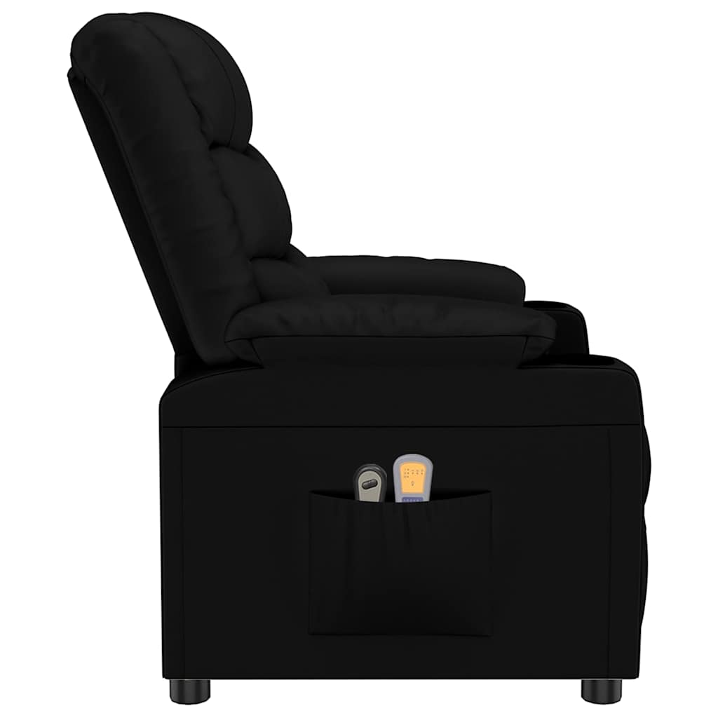 vidaXL Massagesessel Elektrisch Schwarz Kunstleder