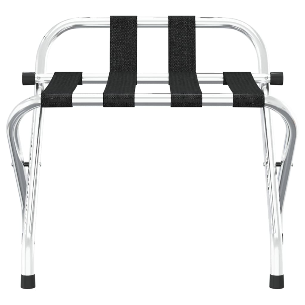 vidaXL Gepäckträger mit Rückenlehne Silber 56 x 39 x 52 cm