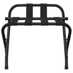 vidaXL Gepäckablage mit Rückenlehne Schwarz 56x39x52 cm